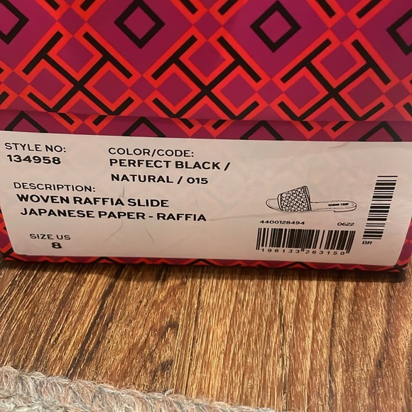 Tory Burch woven raffia slide - Picture 2 of 7